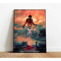 a nightmare on elm street poster, canvas wall