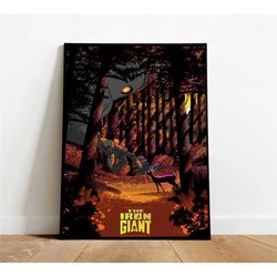 the iron giant poster, canvas wall art, rolled