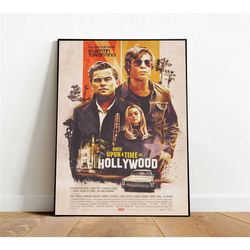 once upon a time in hollywood poster, canvas