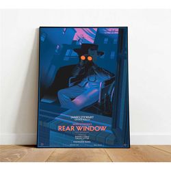 rear window poster, canvas wall art, rolled canvas