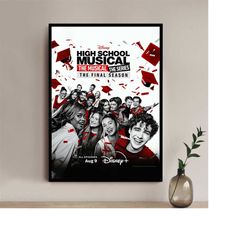 high school musical the musical -the series season 4 movie poster - high quality canvas art print - room decoration - ar