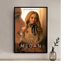 megan (2023) movie poster - high quality canvas art print - room decoration - art poster for gift