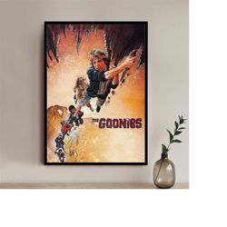 the goonies movie poster - high quality canvas art print - room decoration - art poster for gift