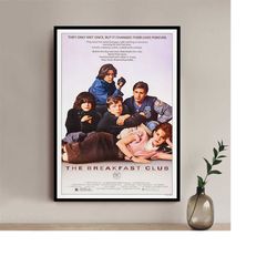 the breakfast club movie poster - high quality canvas art print - room decoration - art poster for gift