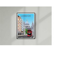 uk travel print uk travel poster london travel print london travel poster st pauls print st pauls poster