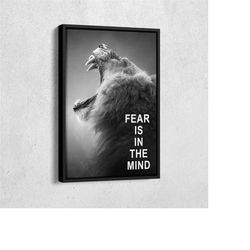 lion poster motivational quote canvas wall art home decor framed poster print