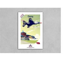 55th wing air and space show advertisment poster reprint home decor wall art office decor