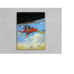 vintage air travel advertisment poster reprint home decor wall art