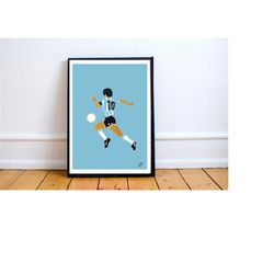 diego maradona (new 2020) poster print. a4/a3, maradona, football, art, pop art, card, modern, poster