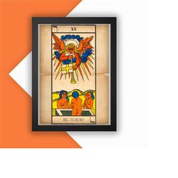 judgement print vintage advert vintage style magazine retro print- home deco poster a3 tarot tarot card major arcana