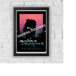 siouxsie and the banshees tour concert print vintage advert vintage style magazine retro print- home deco poster a3