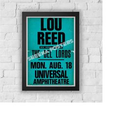 lou reed concert print vintage advert vintage style magazine retro print- home deco poster a3 the velvet underground