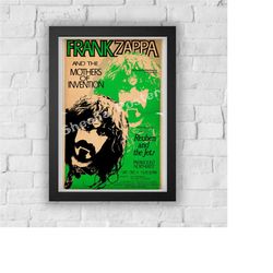 frank zappa concert print vintage advert vintage style magazine retro print- home deco poster a3