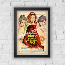 bond 007 spanish print vintage advert vintage style magazine retro print- home deco poster a3 sean connery