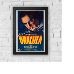 dracula print vintage advert vintage style magazine retro print- home deco poster a3 bla lugosi
