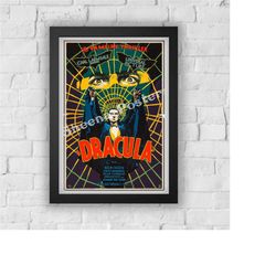 dracula print vintage advert vintage style magazine retro print- home deco poster a3 bla lugosi