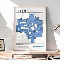 valorant icebox poster, valorant poster download, pc gaming poster, gaming poster, gamer gift, gaming wall art