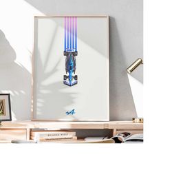 minimalist alpine f1 poster, formula 1 gift, minimalist f1 art, formula 1 poster, f1 digital print, alpine racing formul