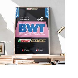 alpine f1 race suit poster, 2023 formula 1 poster, minimalist formula 1 poster, pierre gasly poster, esteban ocon poster