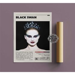black swan retro vintage poster | minimalist movie