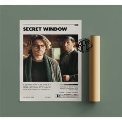 secret window retro vintage poster | minimalist movie