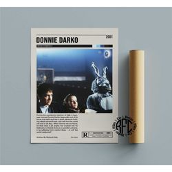 donnie darko retro vintage poster | minimalist movie