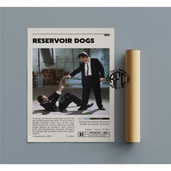 reservoir dogs retro vintage poster | minimalist movie