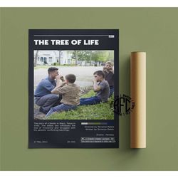 the tree of life retro vintage poster |