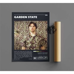 garden state retro vintage poster | minimalist movie