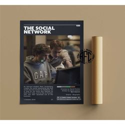 the social network retro vintage poster | minimalist