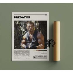 predator retro vintage poster | minimalist movie poster