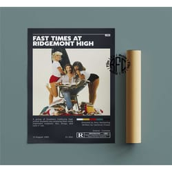 fast times at ridgemont high retro vintage poster