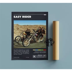 easy rider retro vintage poster | minimalist movie