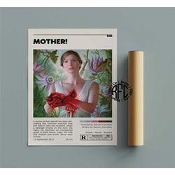 mother! retro vintage poster | minimalist movie poster
