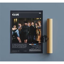 clue retro vintage poster | minimalist movie poster