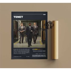 tenet retro vintage poster | minimalist movie poster