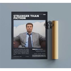 stranger than fiction retro vintage poster | minimalist