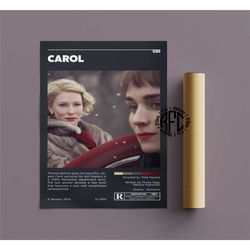 carol retro vintage poster | minimalist movie poster