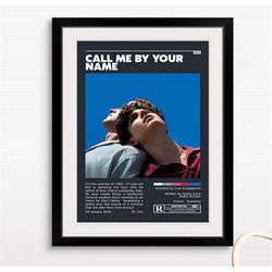 call me by your name retro vintage poster