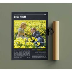 big fish retro vintage poster | minimalist movie