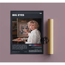 big eyes retro vintage poster | minimalist movie