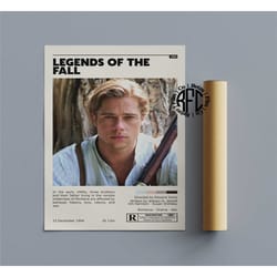 legends of the fall retro vintage poster |