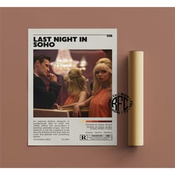 last night in soho retro vintage poster |