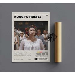 kung fu hustle retro vintage poster | minimalist