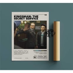 kingsman the secret service retro vintage poster |