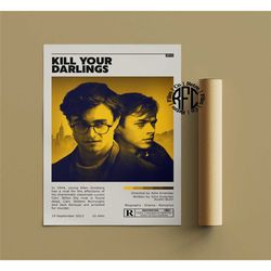 kill your darlings retro vintage poster | minimalist