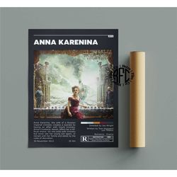 anna karenina retro vintage poster | minimalist movie