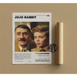 jojo rabbit retro vintage poster | minimalist movie