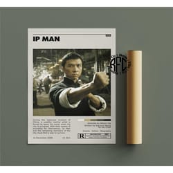 ip man retro vintage poster | minimalist movie