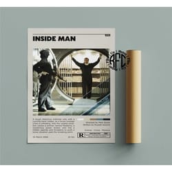 inside man retro vintage poster | minimalist movie